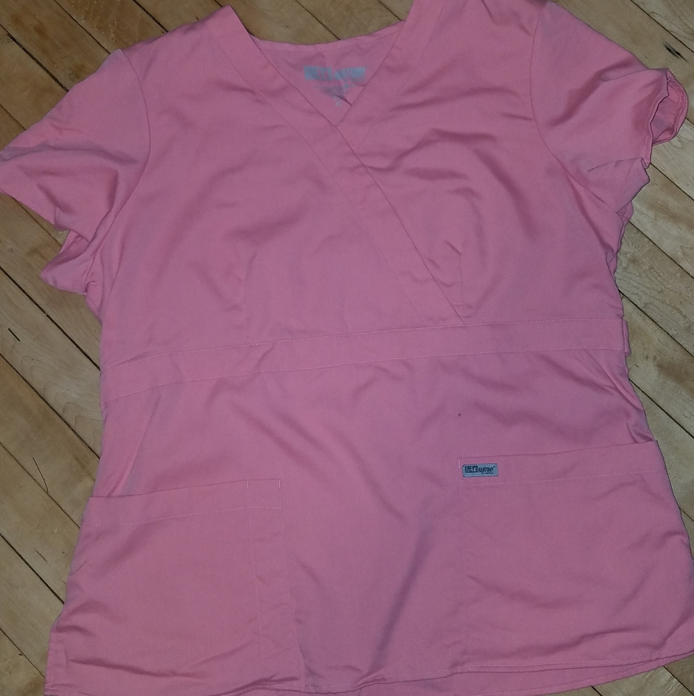 XL Scrub Top 🔮 Grey Anatomy